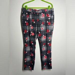 No Boundaries Juniors Black Geometric Floral Ankle Leggings Size XXL (19)